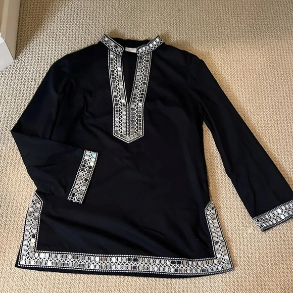 Tory Burch Sequin Embellished Tunic Size 14 - Picture 9 of 11